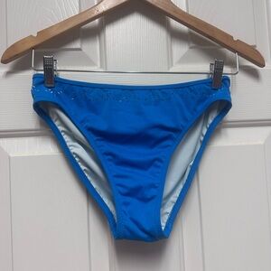 J. Crew Blue Laser Cut Swimwear Bottom Size M